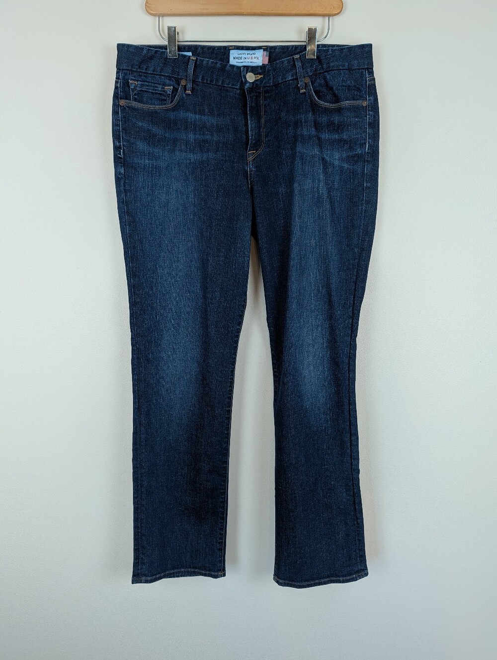 Lucky Brand The Sweet Jean Straight White Oak Cone Denim Jeans
